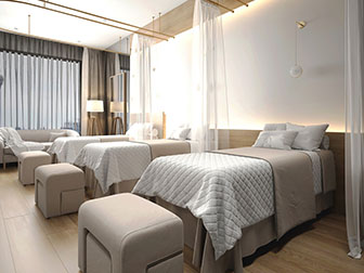 北欧轻奢美容院会所spa按摩床