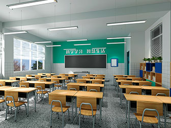 现代小学生教室