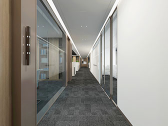 现代办公楼走廊过道