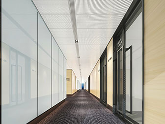 现代办公楼走廊过道