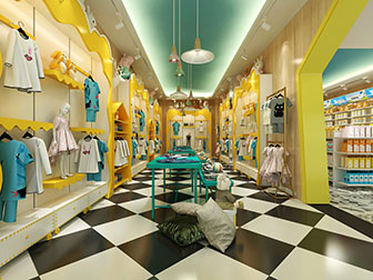 现代童装服装店