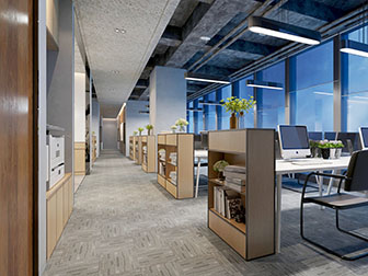 现代公共办公区走廊过道