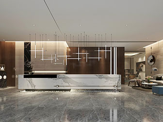 现代大堂前台接待台