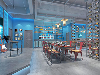 工业风音乐酒吧