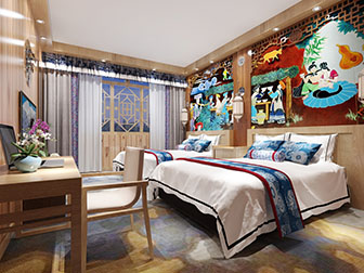 新中式酒店客房