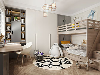 北欧儿童房上下床