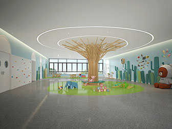 现代幼儿园活动室大厅