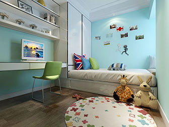 现代儿童房榻榻米床