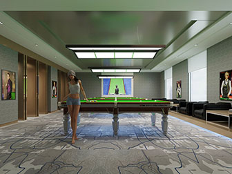 现代台球室