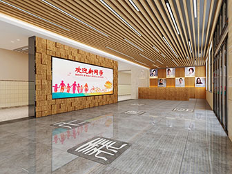 现代培训机构前台大厅