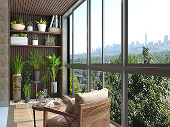 现代阳台
