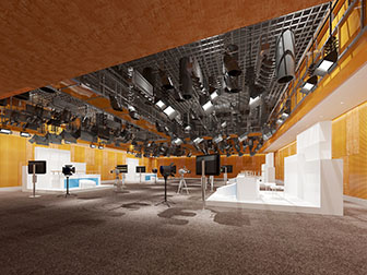 现代播音室播音厅