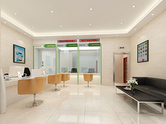 现代银行营业窗口办事大厅