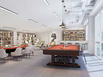 现代台球室