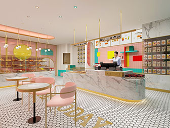 现代轻奢面包蛋糕房甜品店