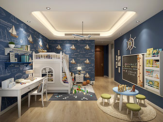 地中海儿童房上下床