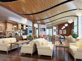 美式饭店餐馆就餐区