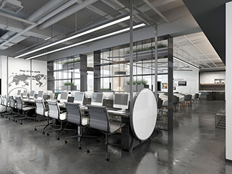 工业风公共办公区