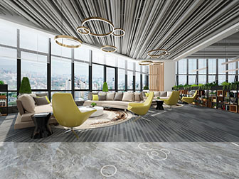 现代办公接待洽谈区