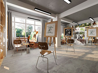 现代画室