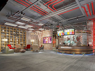 工业风书吧读书阅览室