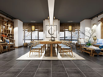 新中式客厅餐厅