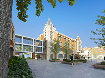 欧式学校建筑外观