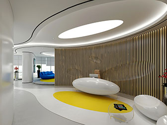 后现代大堂前台接待台