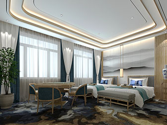 新中式酒店客房