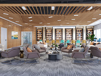 现代轻奢办公接待休息区