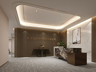 新中式大堂前台接待台