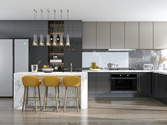 北欧厨房水吧台