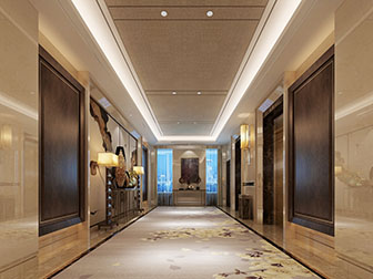 现代电梯间