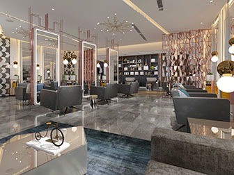 现代轻奢美容美发理发店