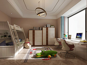 北欧儿童房上下床