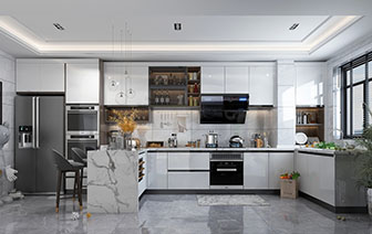 现代餐厅厨房