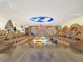 现代幼儿园图书阅览室