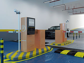 现代地下停车场