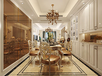 新古典客厅餐厅