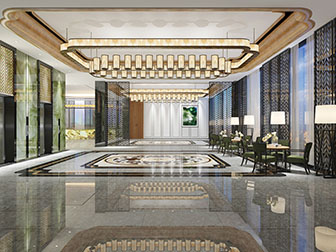 新中式电梯间电梯厅