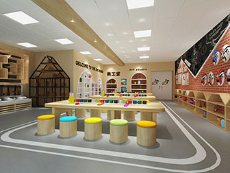 现代幼儿园美工教室