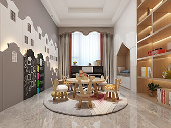 北欧钢琴室幼儿活动空间