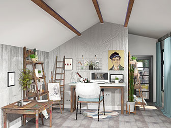 北欧家居办公区