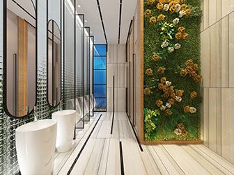 现代公共卫生间