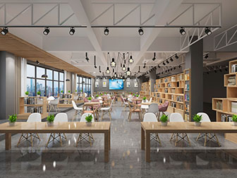 北欧书吧阅览室图书馆