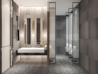 现代轻奢公共卫生间