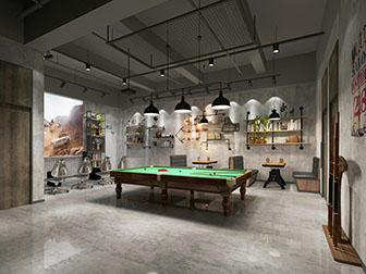 工业风台球室