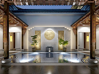 中式古典景观小品