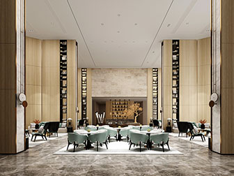 后现代售楼处接待洽谈区