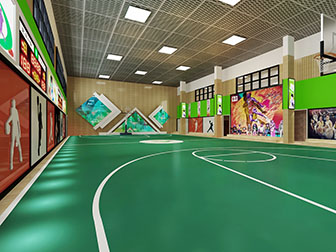 现代篮球场体育馆